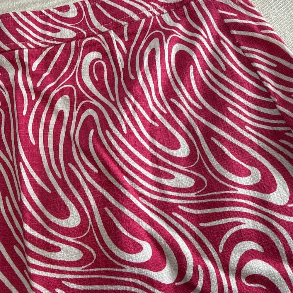 Tibi Mini Skirt 6  Pink Geometric CoRetro Mod Festival Dopamine Statement‎ Y2K